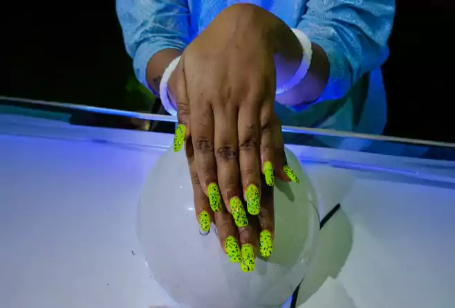 Green Nail Extension